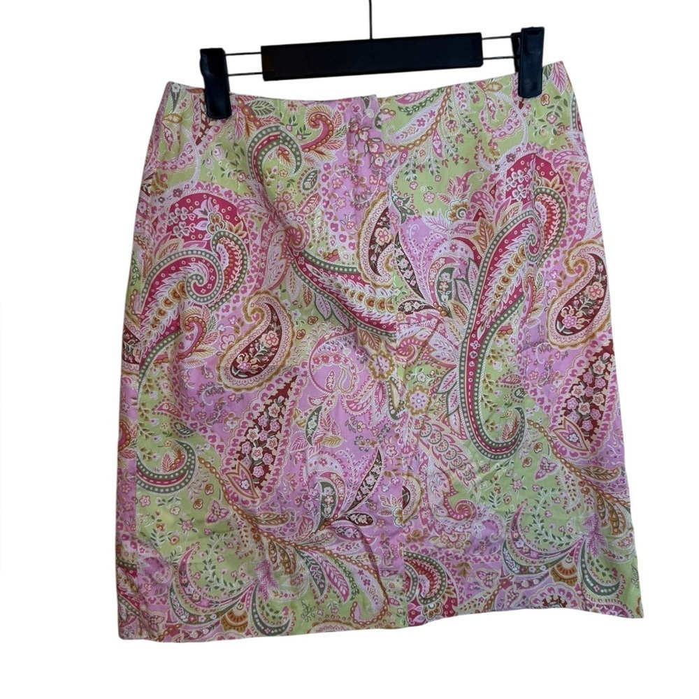 Talbots Vintage Paisley Y2K Preppy A-Line Skirt
